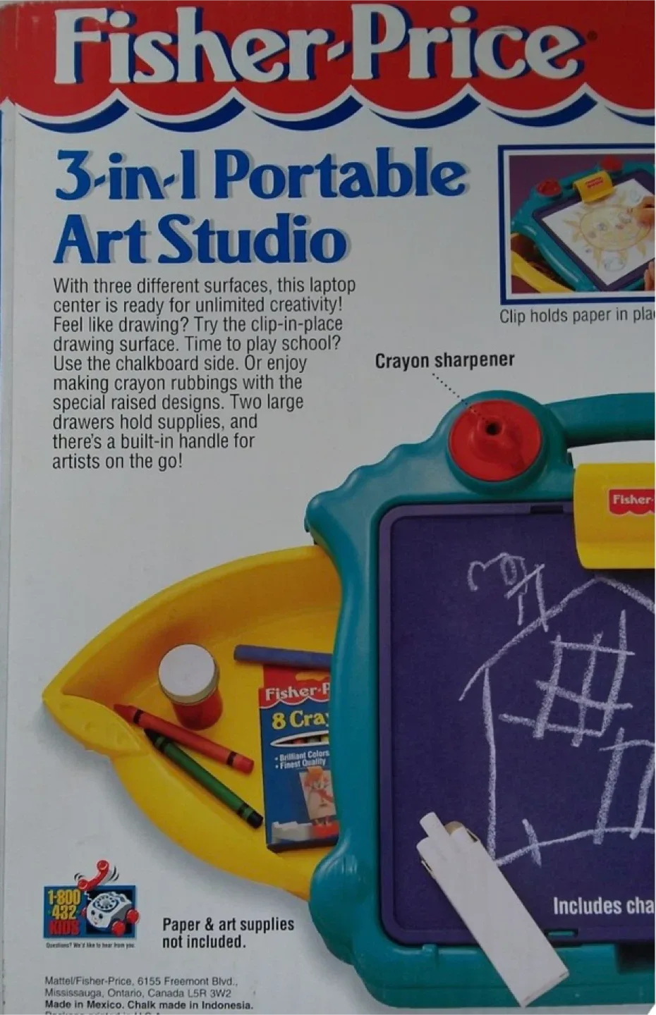 Rare Fisher Price Portable Art Studio image indicator(3)