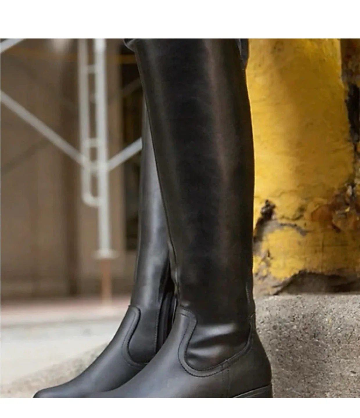 Comfy Moda Black Knee High Boots image indicator(2)