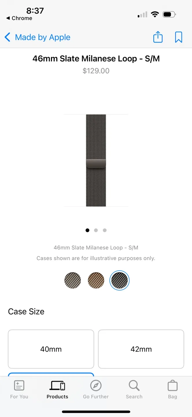 Apple Watch Series 7 EUC + s/m slate loop band image indicator(3)