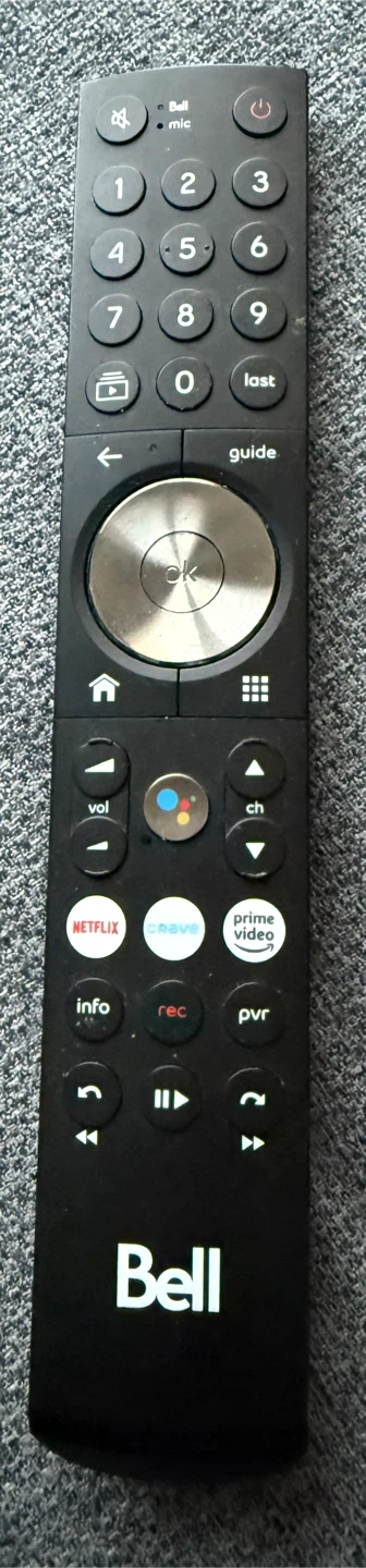 Bell Fibe TV Remote