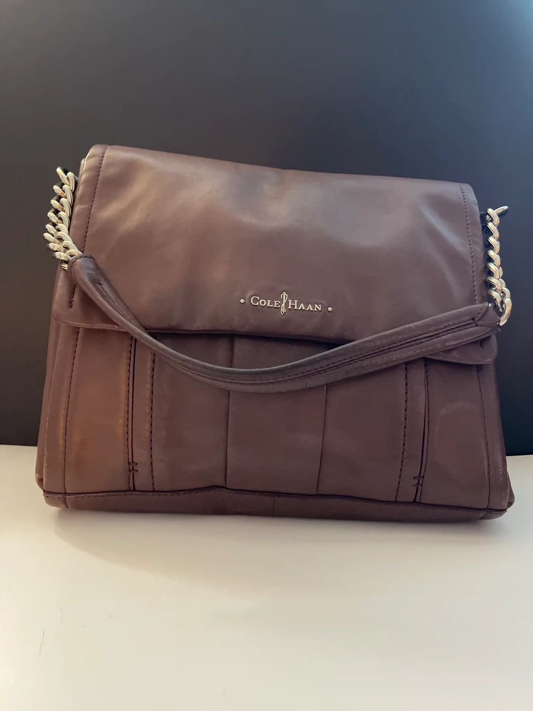 Cole Haan Brown Leather Shoulder Bag