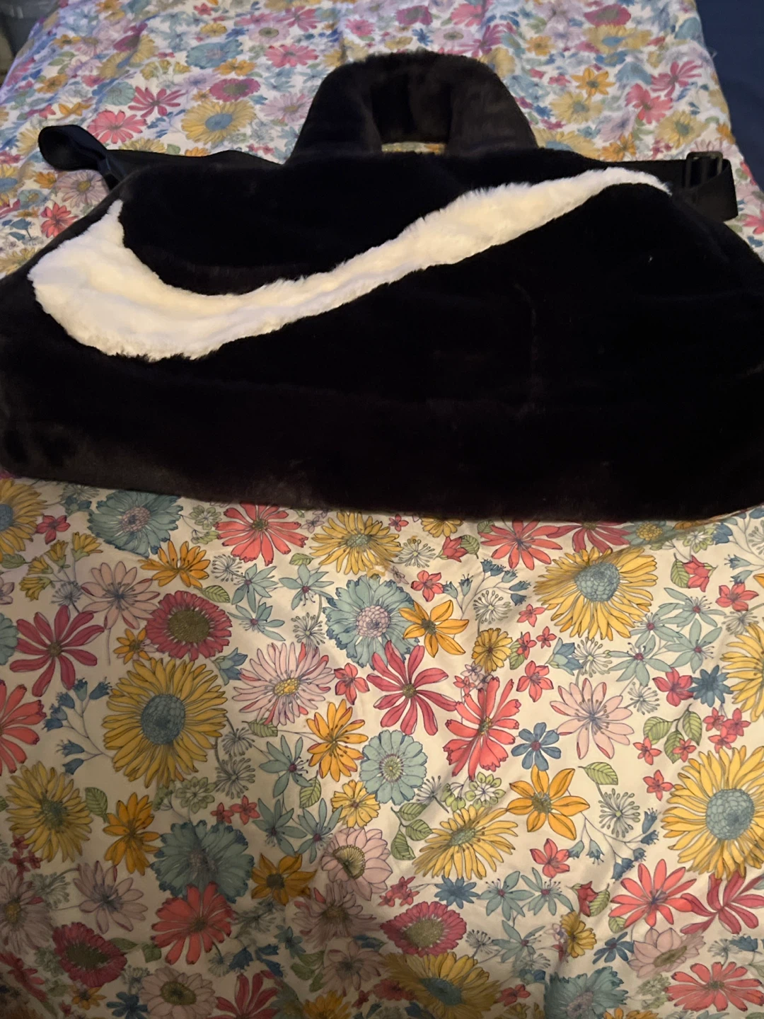 Nike Black Faux Fur Tote Bag
