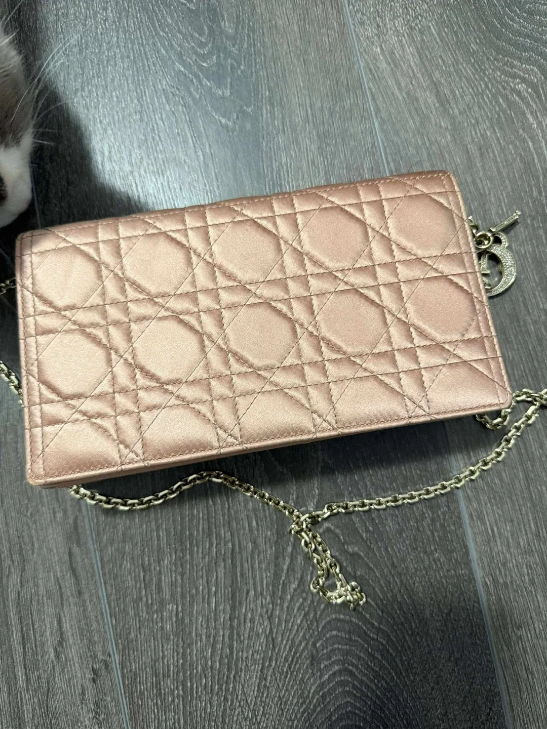 Dior WOC Wallet on Chain satin Bag - Pink image indicator(2)