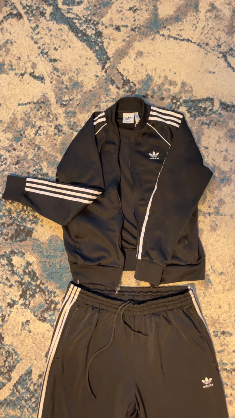 Adidas Black Tracksuit Set