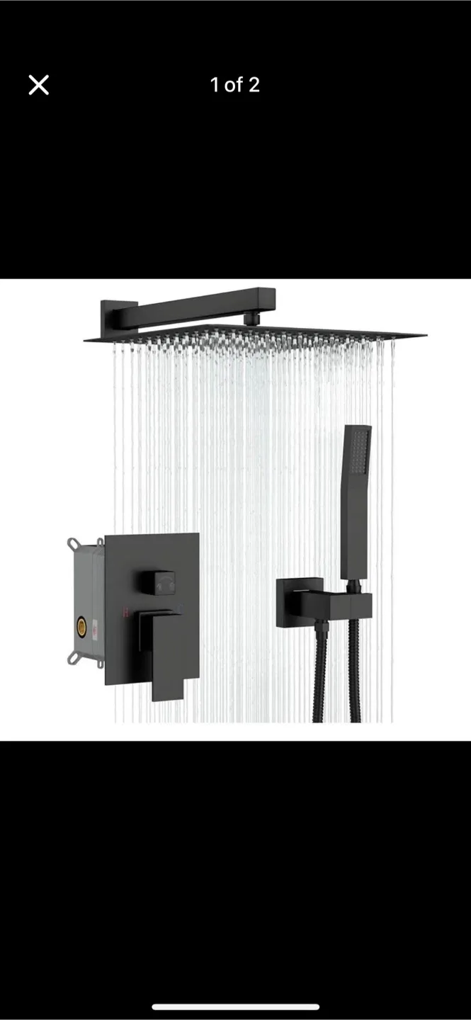 Matte Black Shower System thumbnail