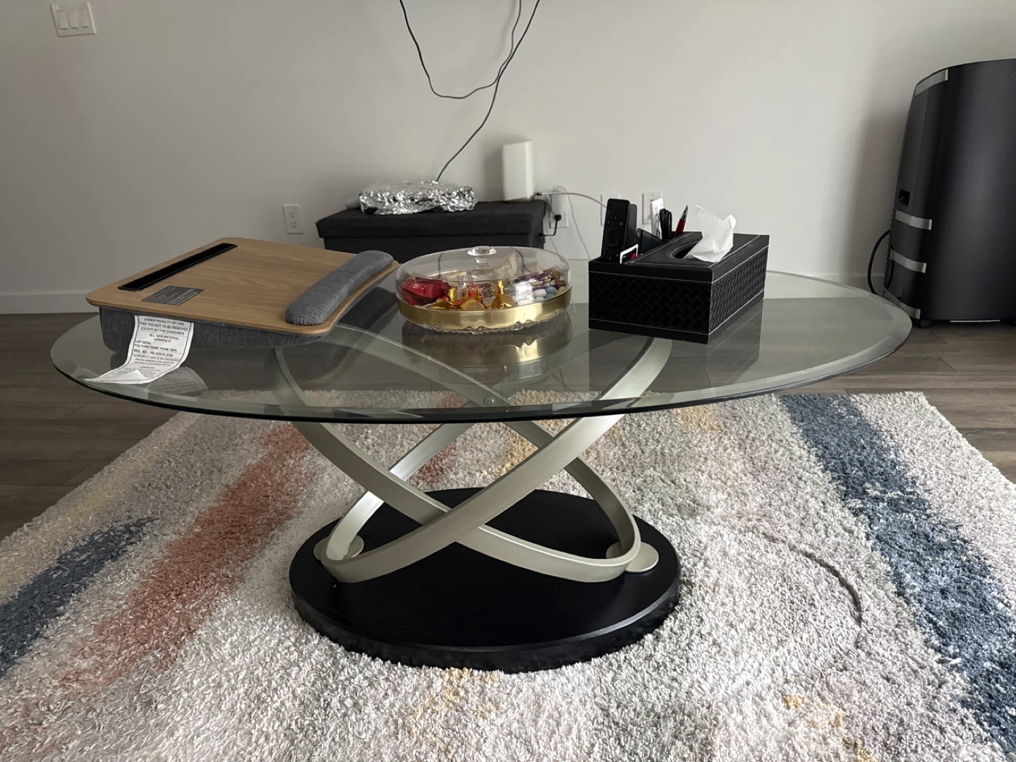 Round Glass Coffee Table - photo 2