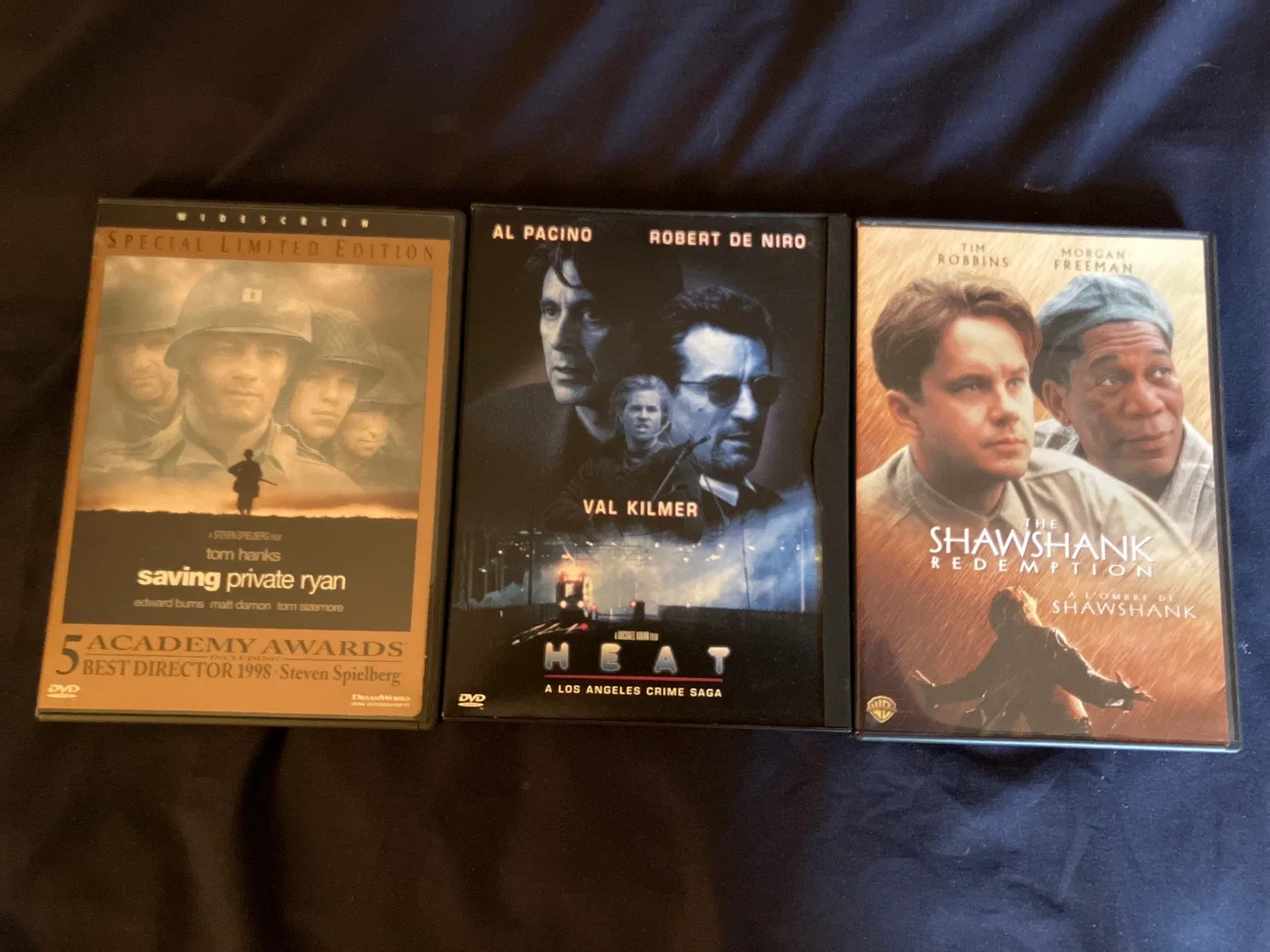 DVD Movies: Saving Private Ryan, Heat, Shawshank Redemption thumbnail