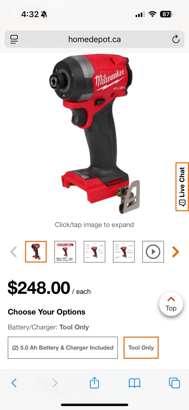 Milwaukee M18 FUEL Impact Driver Kit image indicator(6)