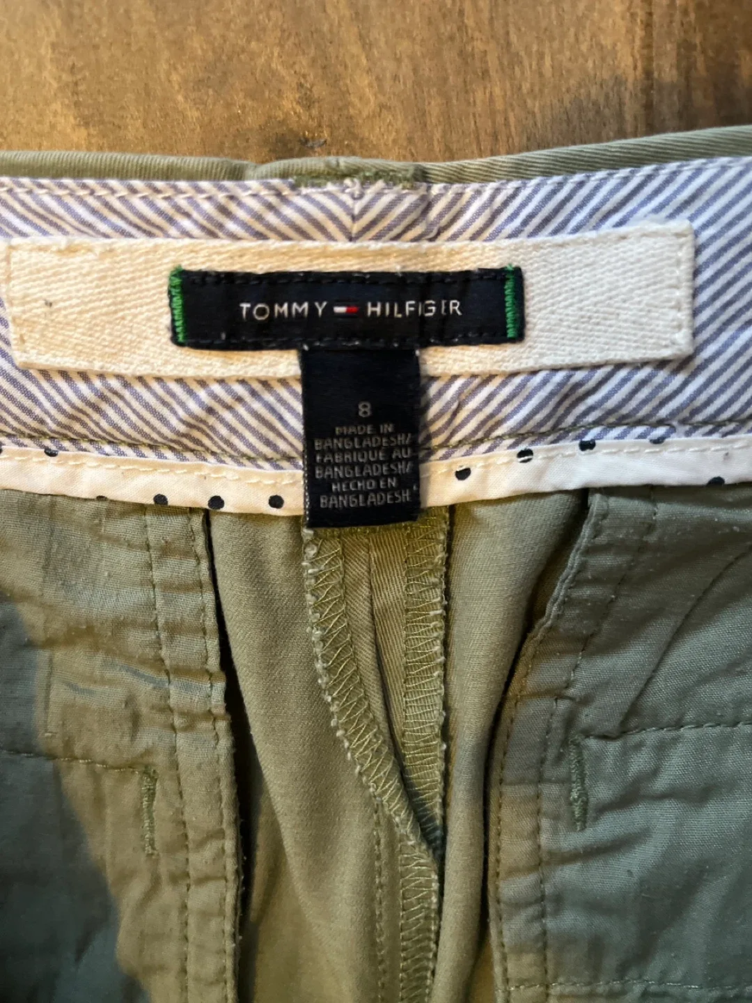 Tommy Hilfiger Olive Green Pants - Size 8 image indicator(2)