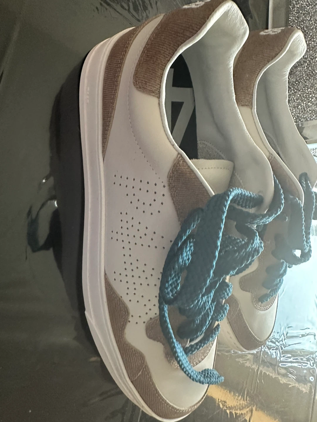 P448 Cream & Brown Sneakers - photo 5