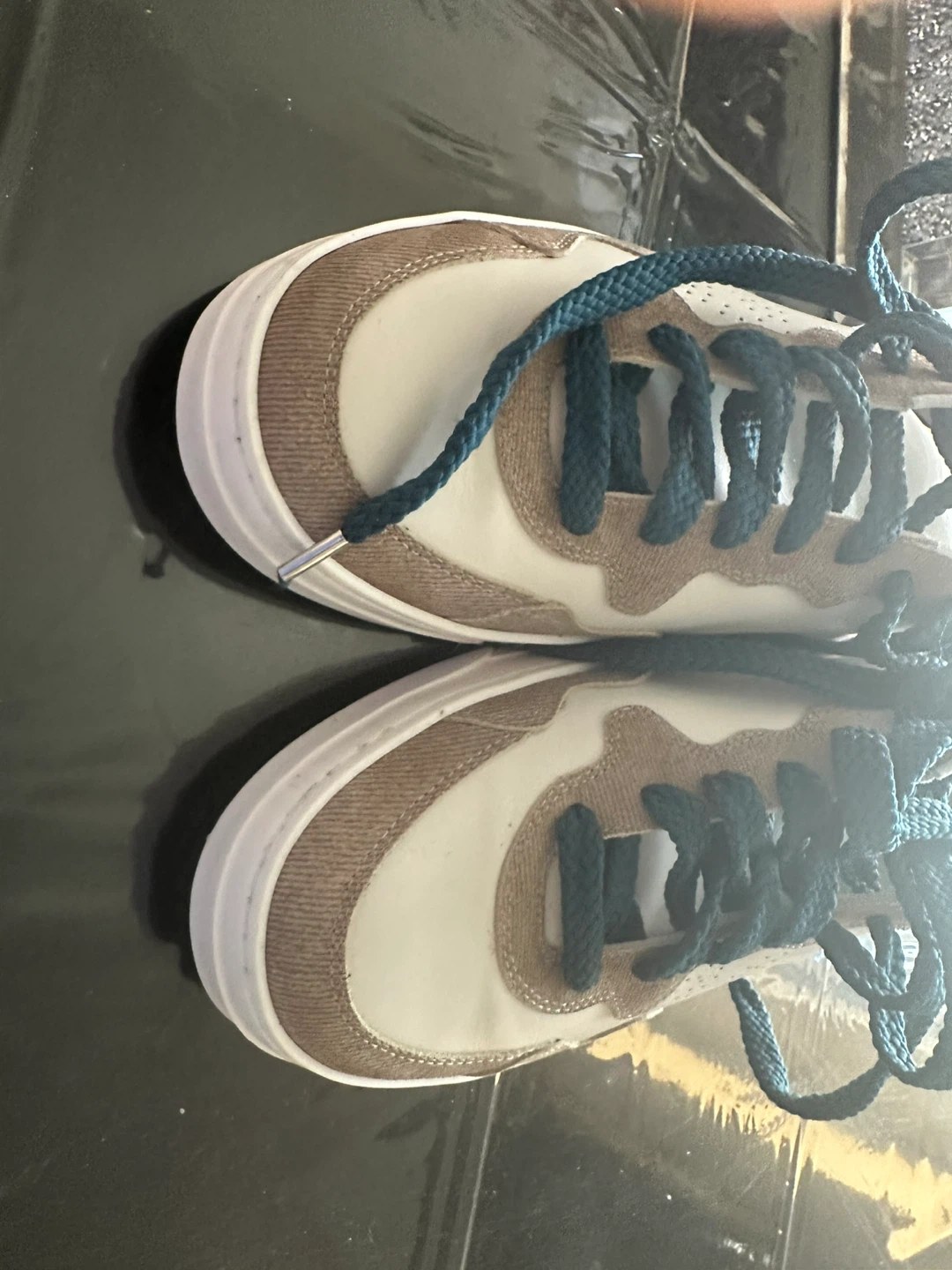 P448 Cream & Brown Sneakers - photo 2