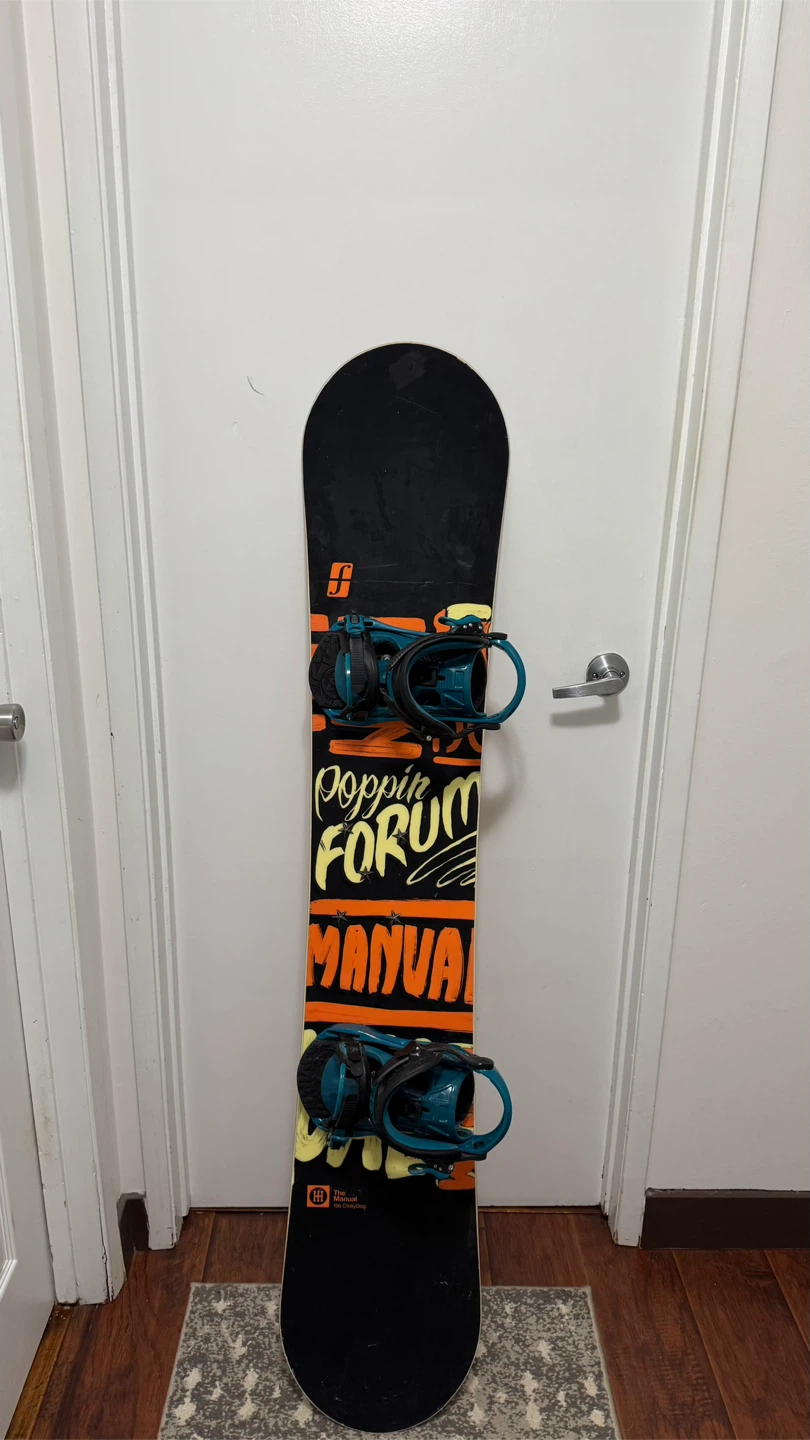Forum Snowboard with K2 Sonic Bindings