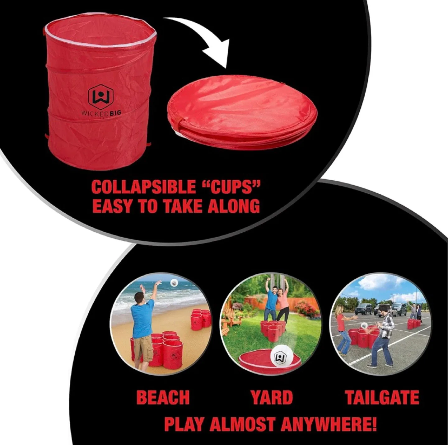 New Wicked Big Sports Supersized Pong Game image indicator(6)