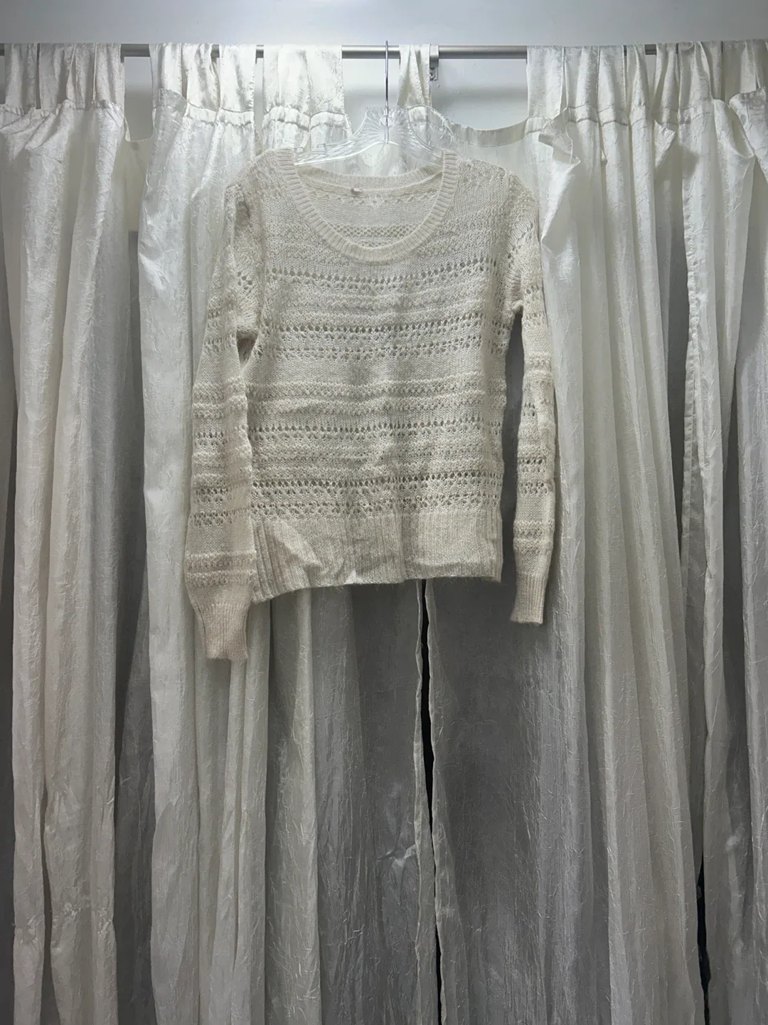 Cream Knit Sweater thumbnail
