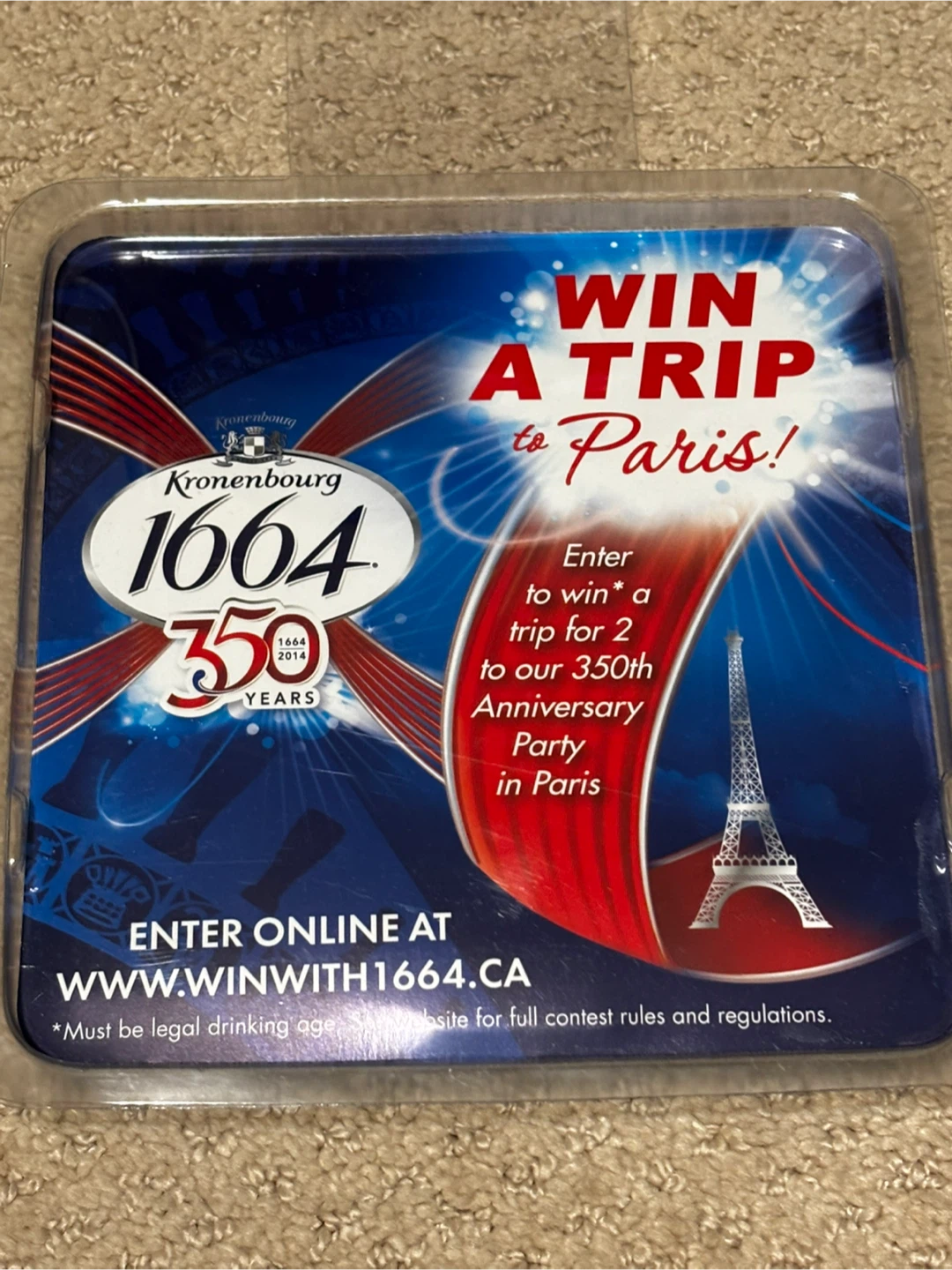 Kronenbourg 1664 passport holder - brand new - photo 2