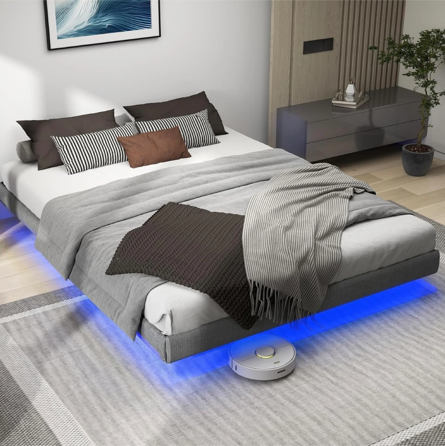 Full Size Smart RGB LED Bed Frame