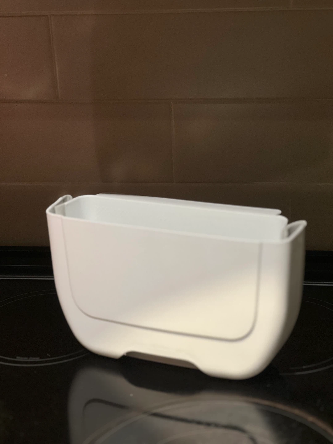 Foldable Kitchen Waste Bin - White