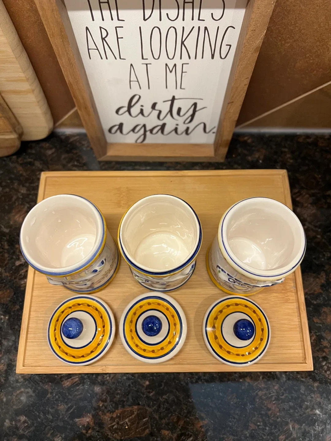 Vintage Ceramic Herb Jars image indicator(4)