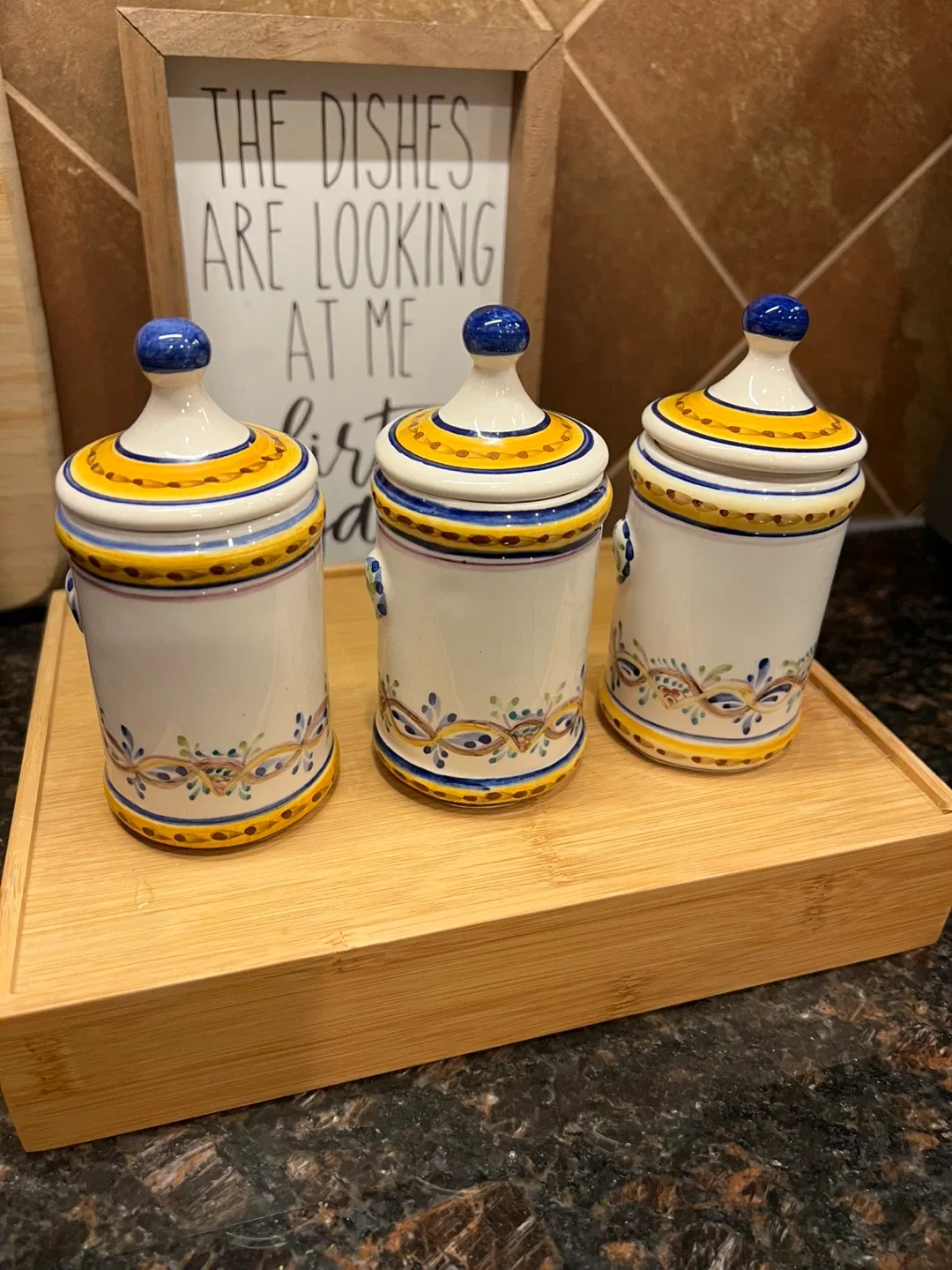 Vintage Ceramic Herb Jars image indicator(6)