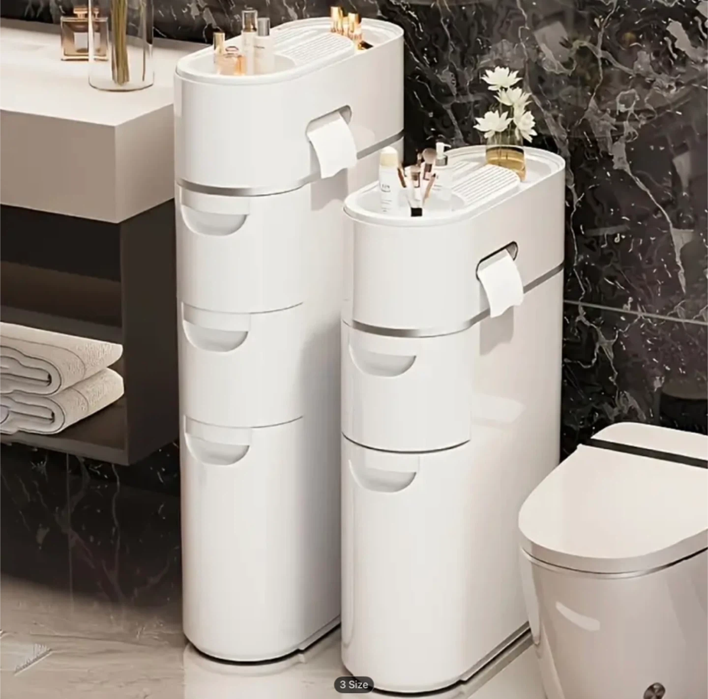 Layered Storage Design Bathroom Cabinet - photo 3
