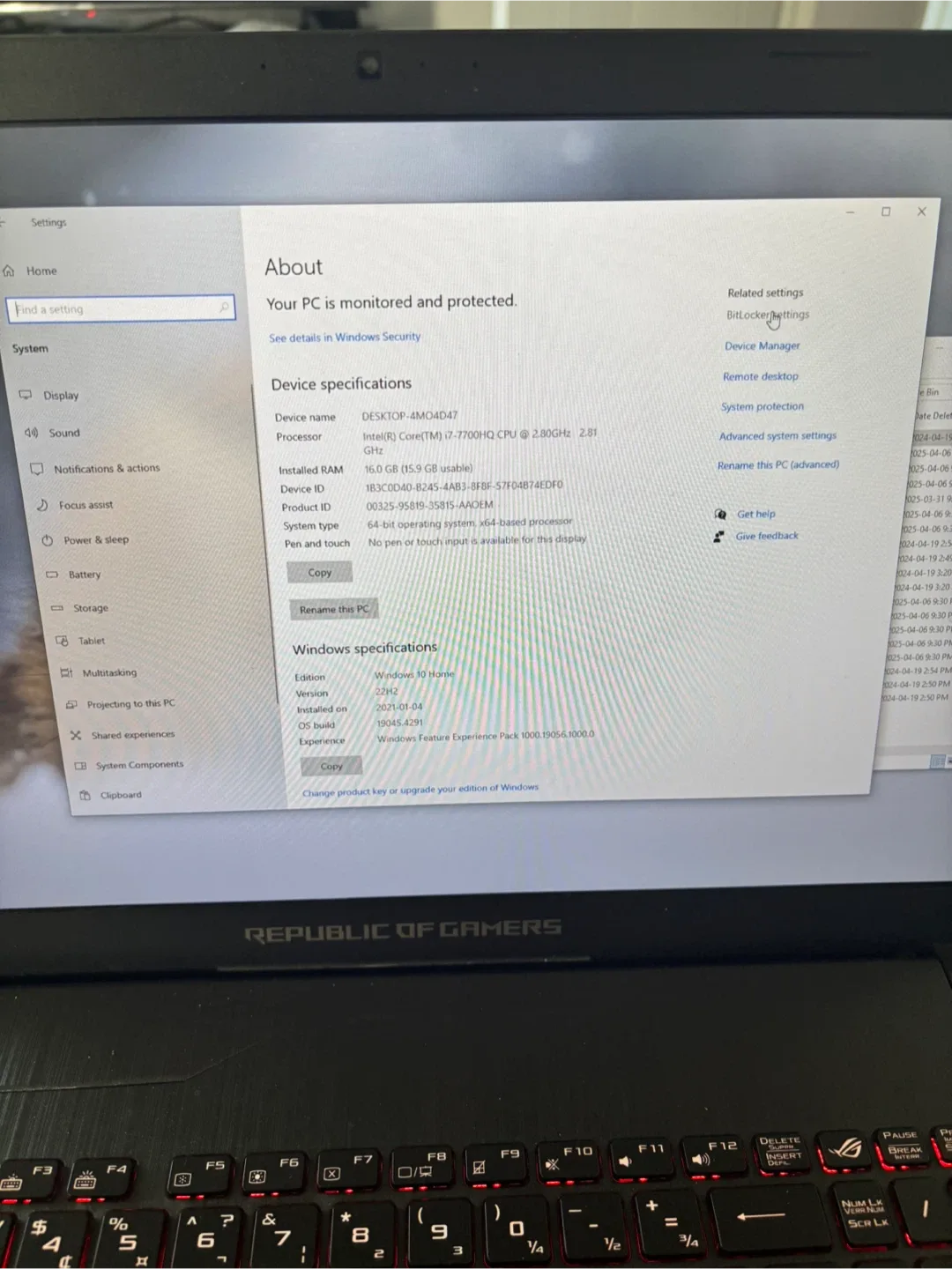ASUS Republic of Gamers Laptop image indicator(2)
