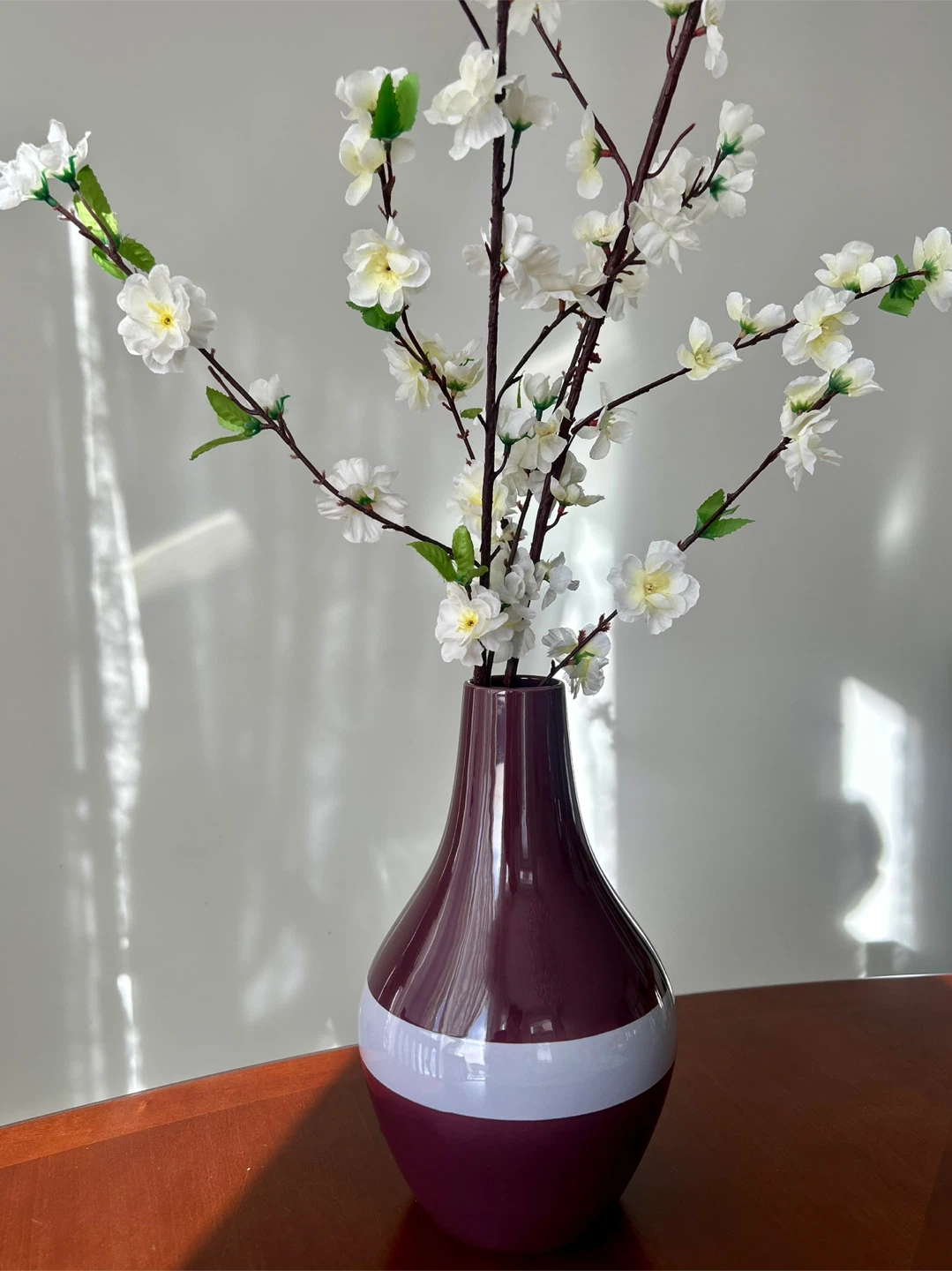 Purple Decorative Glass Vase