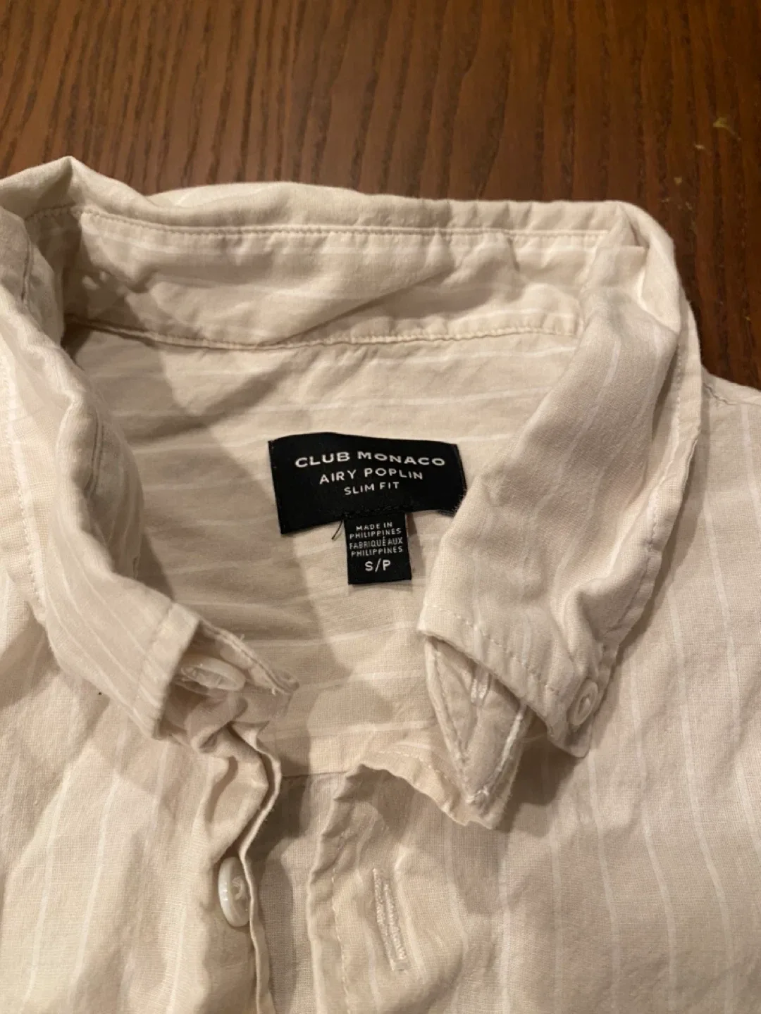 Club Monaco Airy Poplin Slim Fit Shirt S image indicator(2)