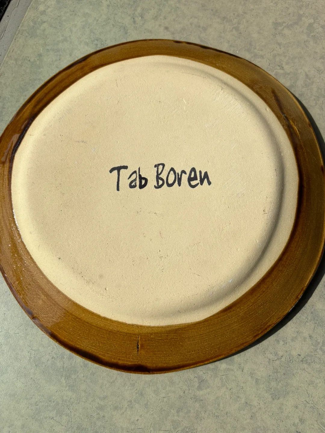 Vintage Tab Boren Decorative Ceramic Owl Plate image indicator(2)