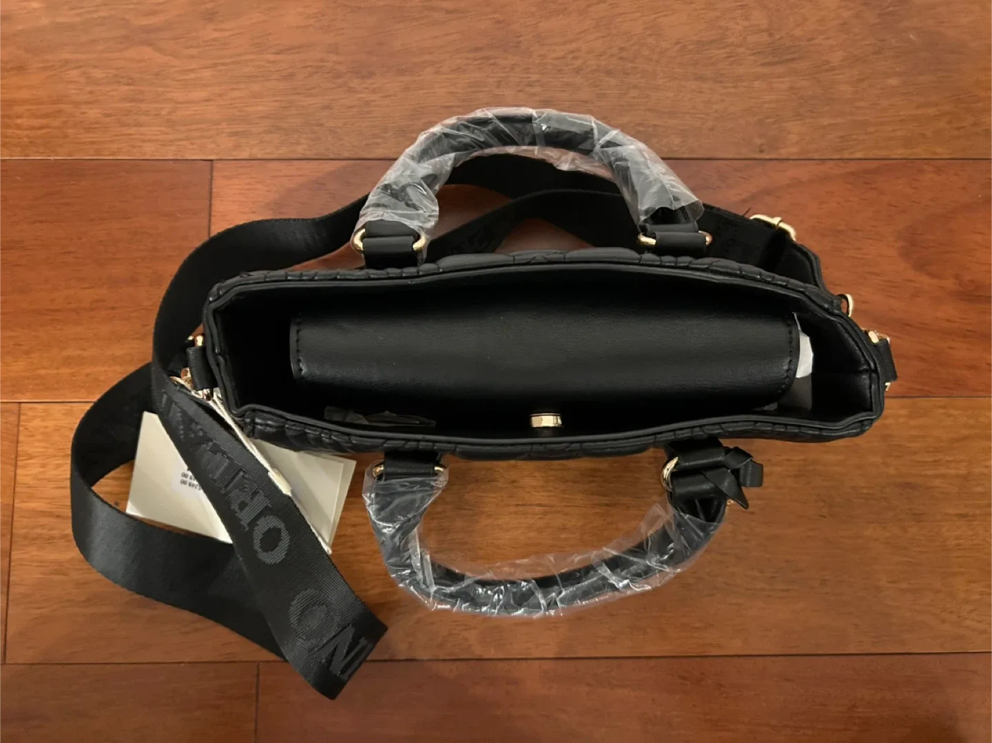 Valentino Orlandi Black Vegan Leather Handbag image indicator(3)