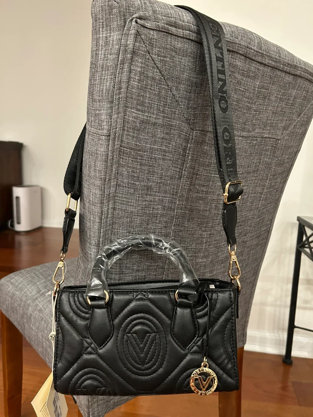 Valentino Orlandi Black Vegan Leather Handbag image indicator(2)