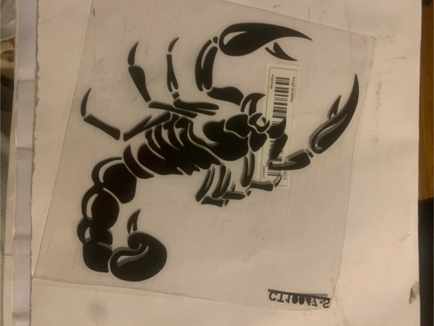 Scorpion Car Decal - New thumbnail