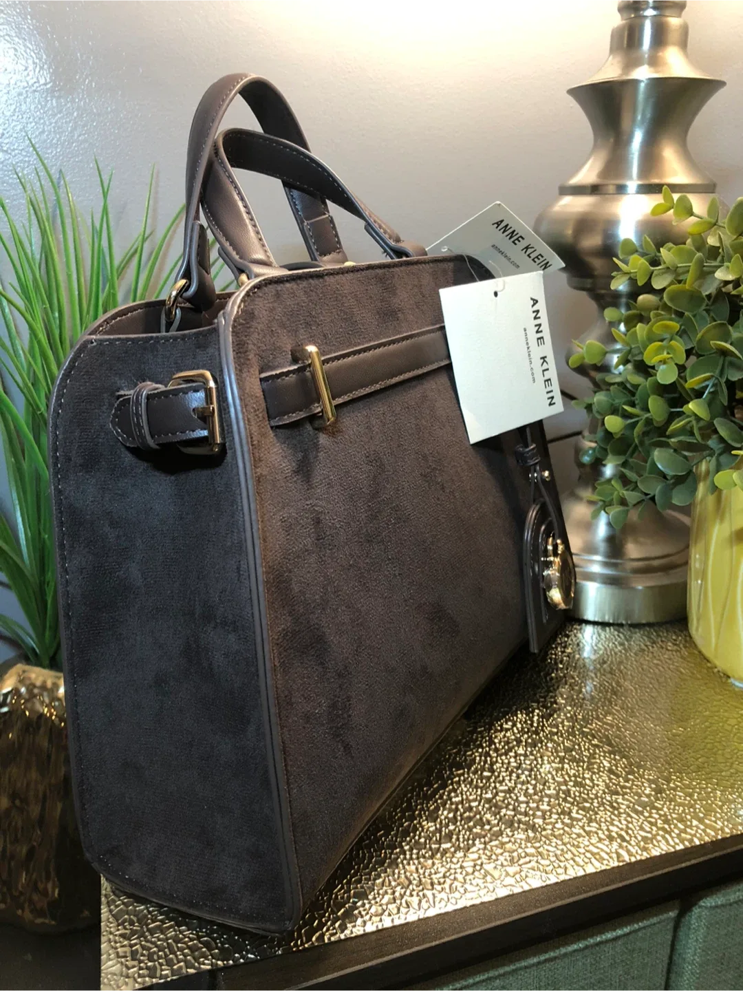 Anne Klein Espresso Handbag - New with Tags image indicator(2)