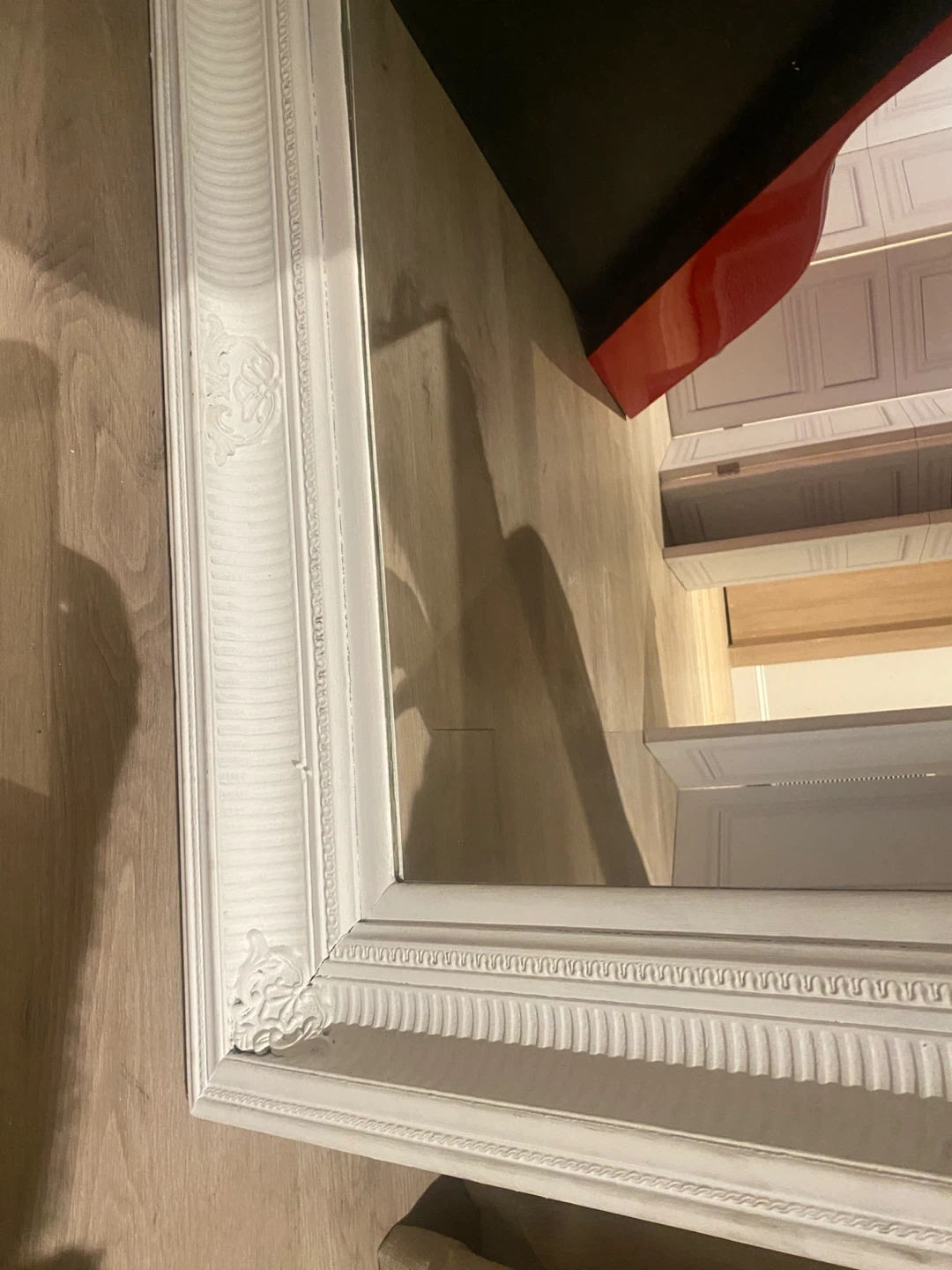 White Framed Mirror (46 x 33) - photo 2