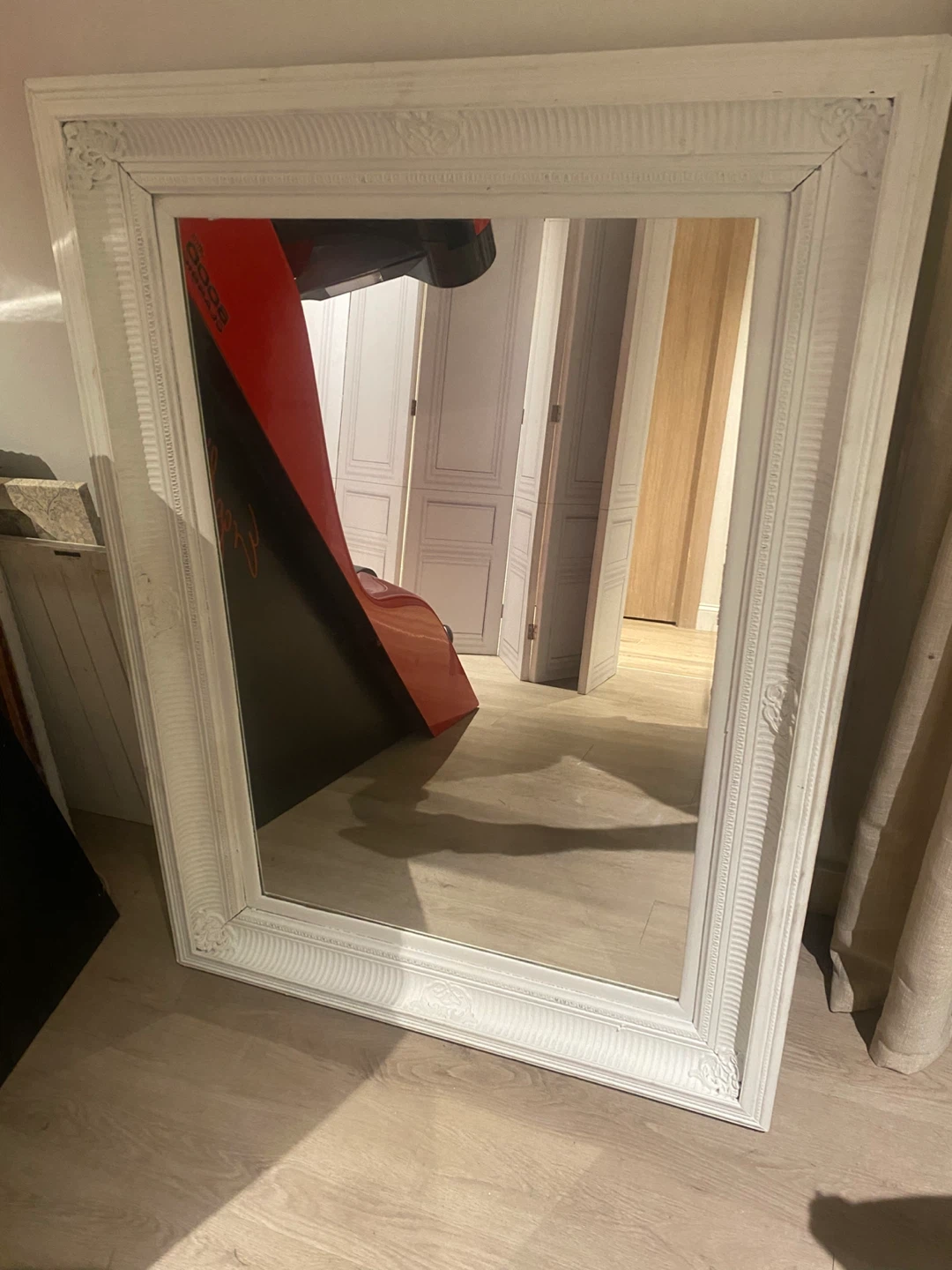 White Framed Mirror (46 x 33)