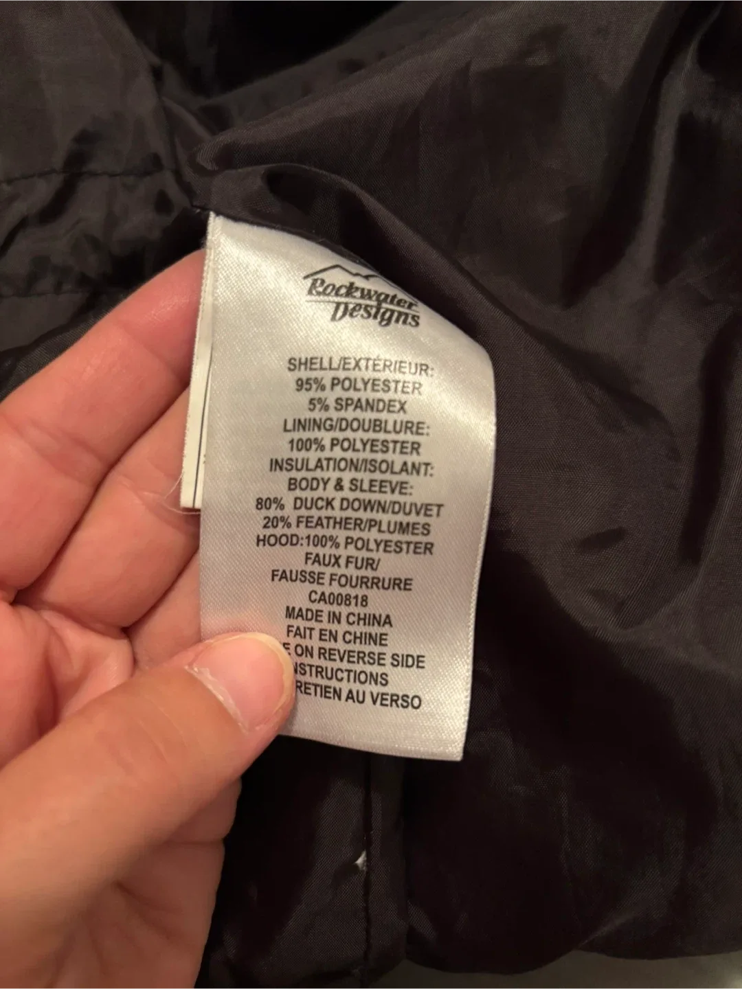 Rockwater Designs Duck Down and Feather Winter Jacket image indicator(9)