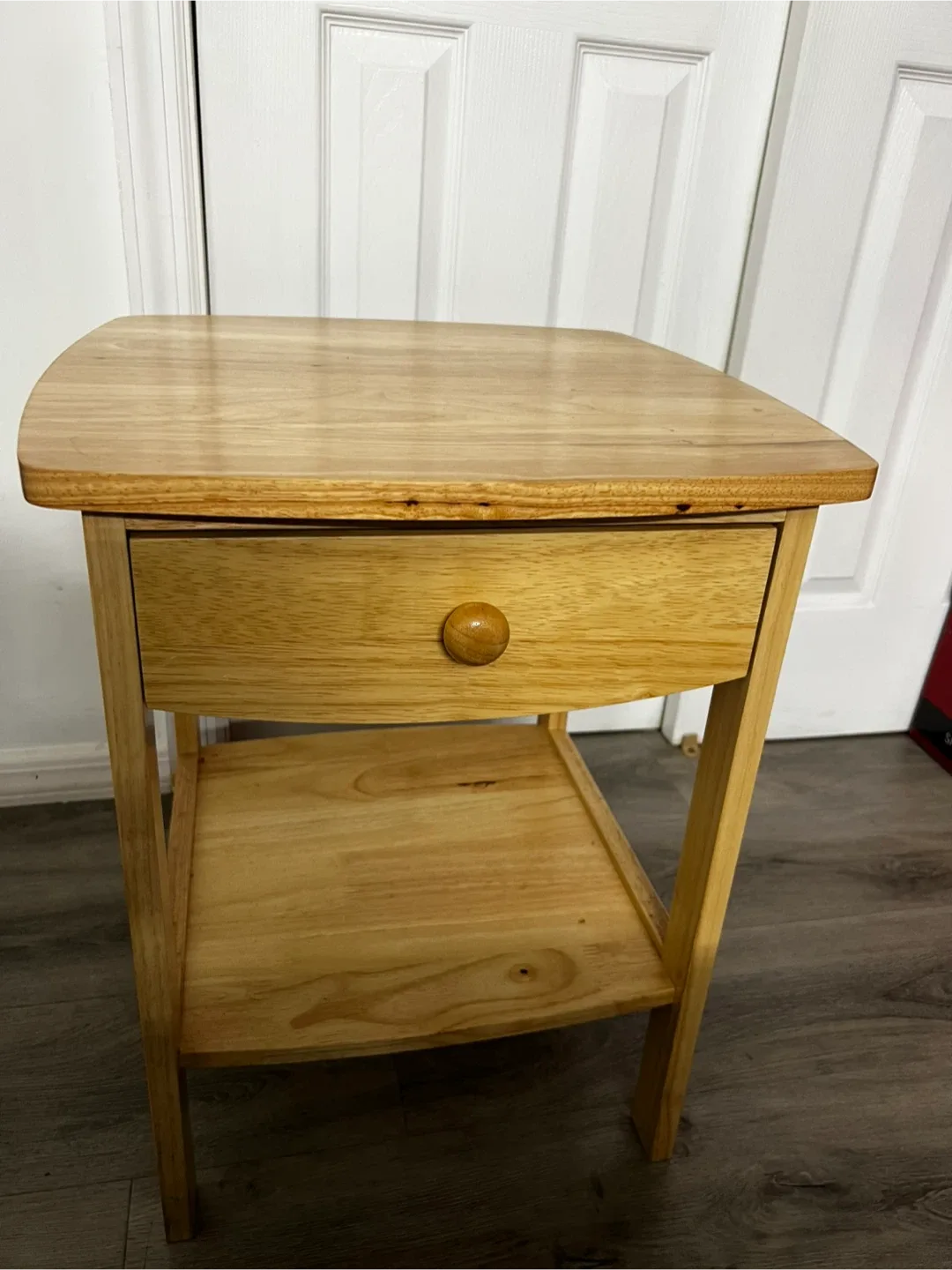 Wooden Side Table with Drawer image indicator(2)