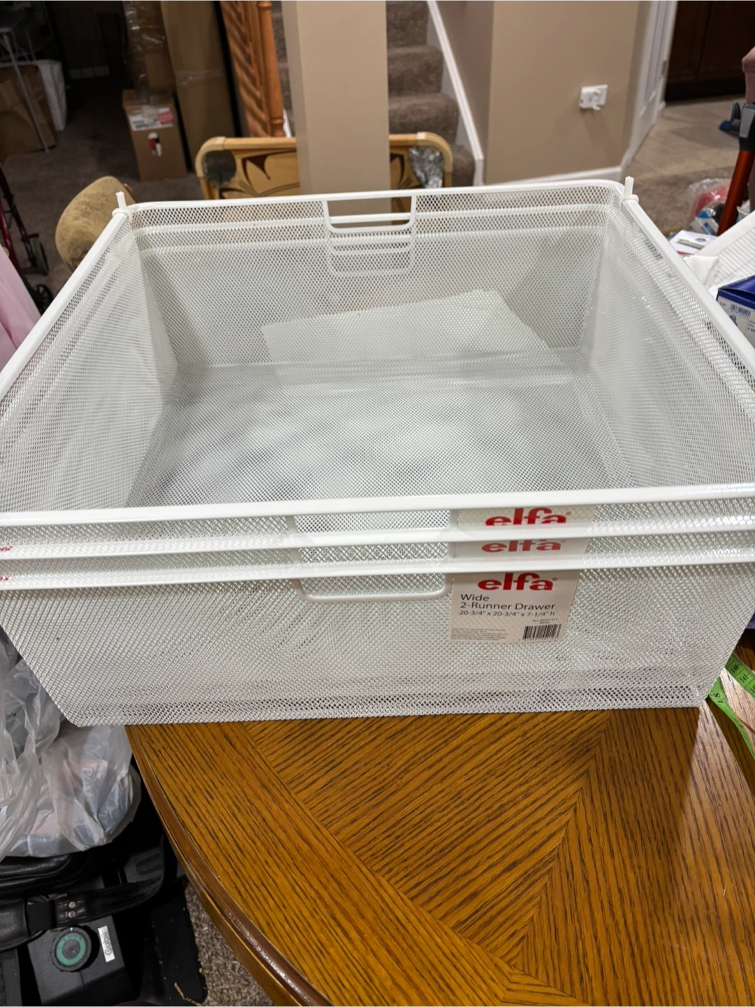 Set of 3 Elfa Wide 2-Runner Drawer 20-3/4" x 20-3/4" x 7-1/4"h - photo 2