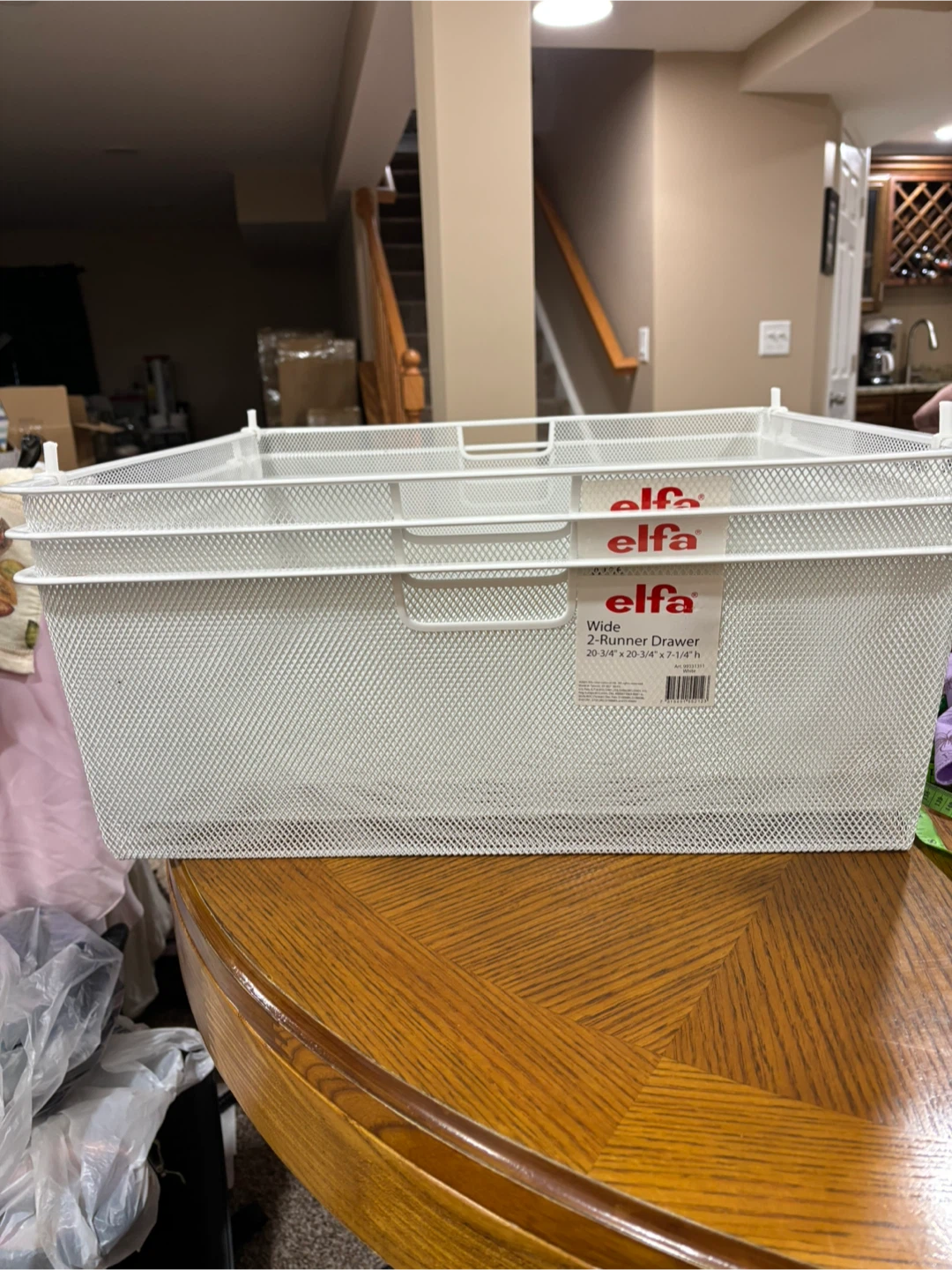 Set of 3 Elfa Wide 2-Runner Drawer 20-3/4" x 20-3/4" x 7-1/4"h - photo 3