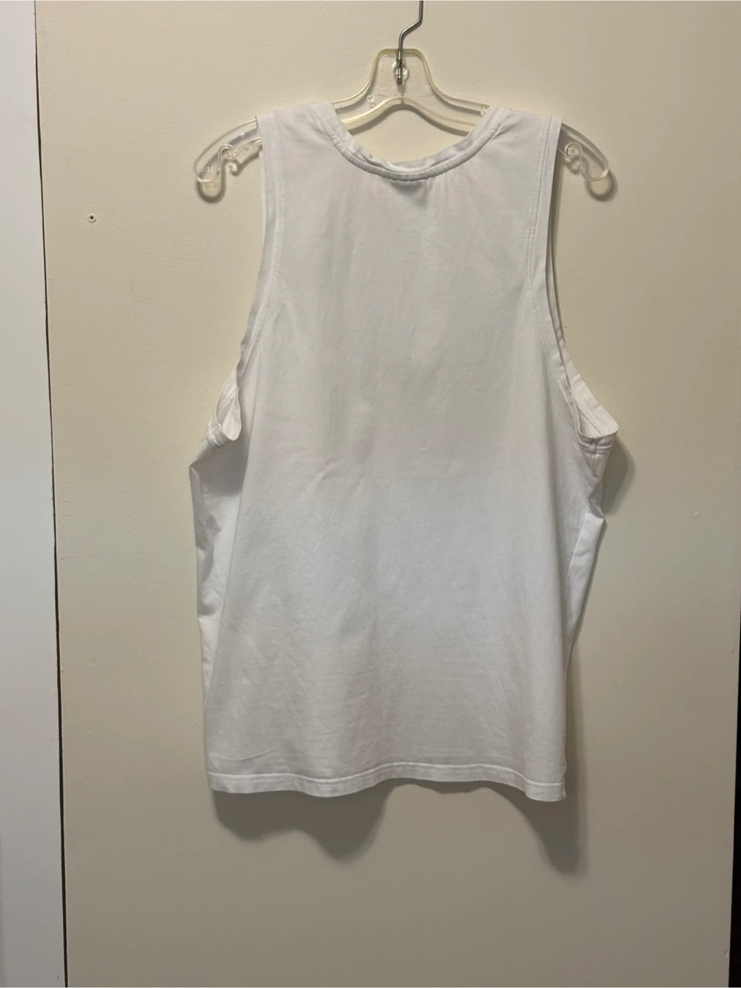 Gymshark White  Muscle Shirt (men’s XL) - photo 3