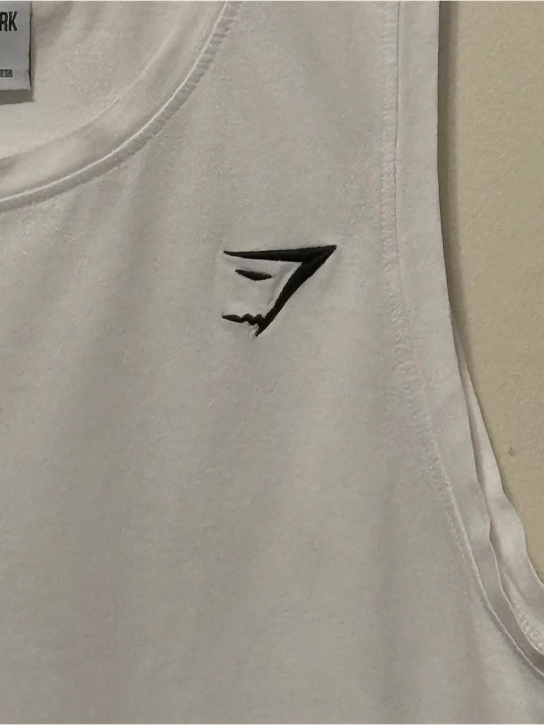 Gymshark White  Muscle Shirt (men’s XL) - photo 2