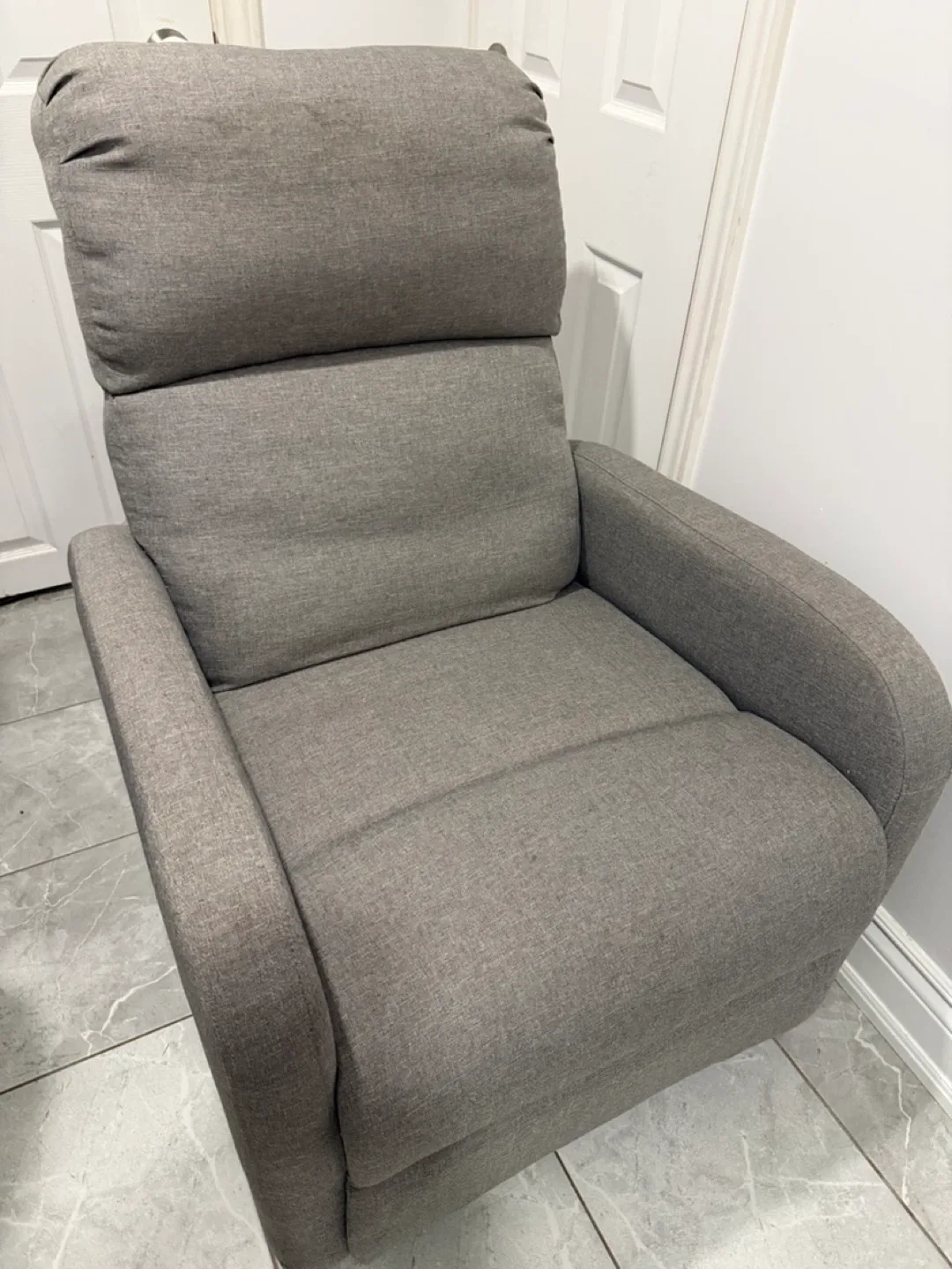 Grey Recliner Chair - Great Condition image indicator(2)