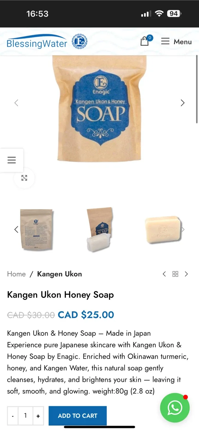 Enagic Kangen Ukon Honey Soap image indicator(4)