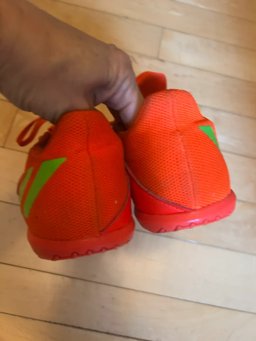Adidas Predator Orange/Green Indoor Soccer Shoes image indicator(4)