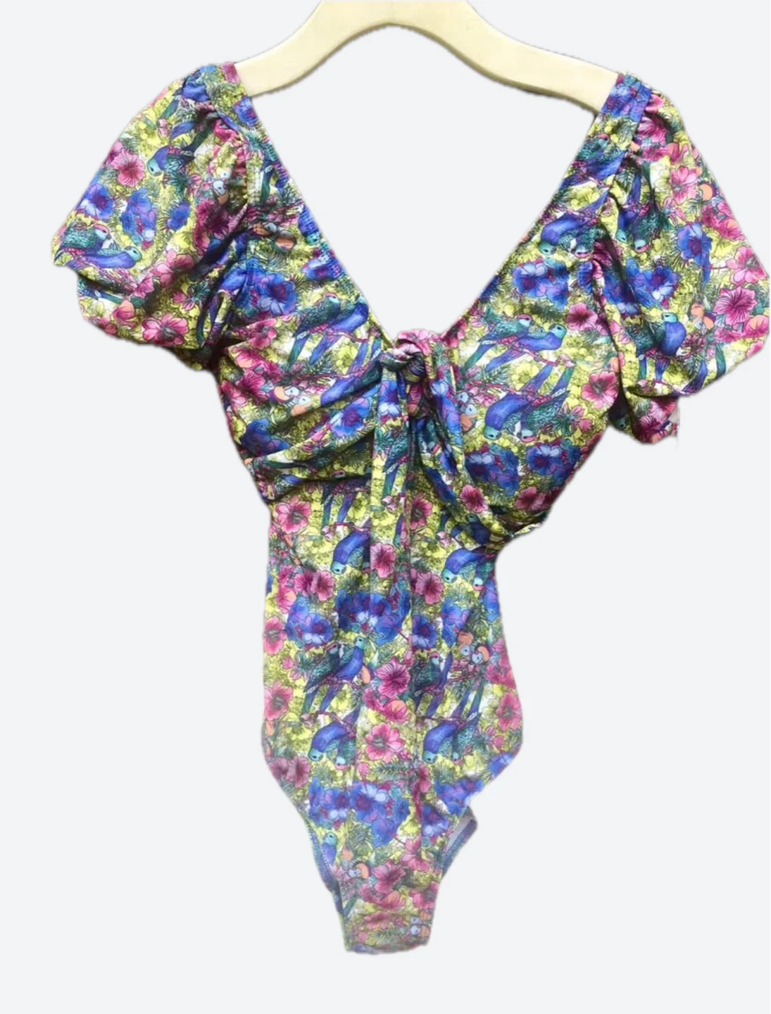 Floral Print Swimsuit - Size M