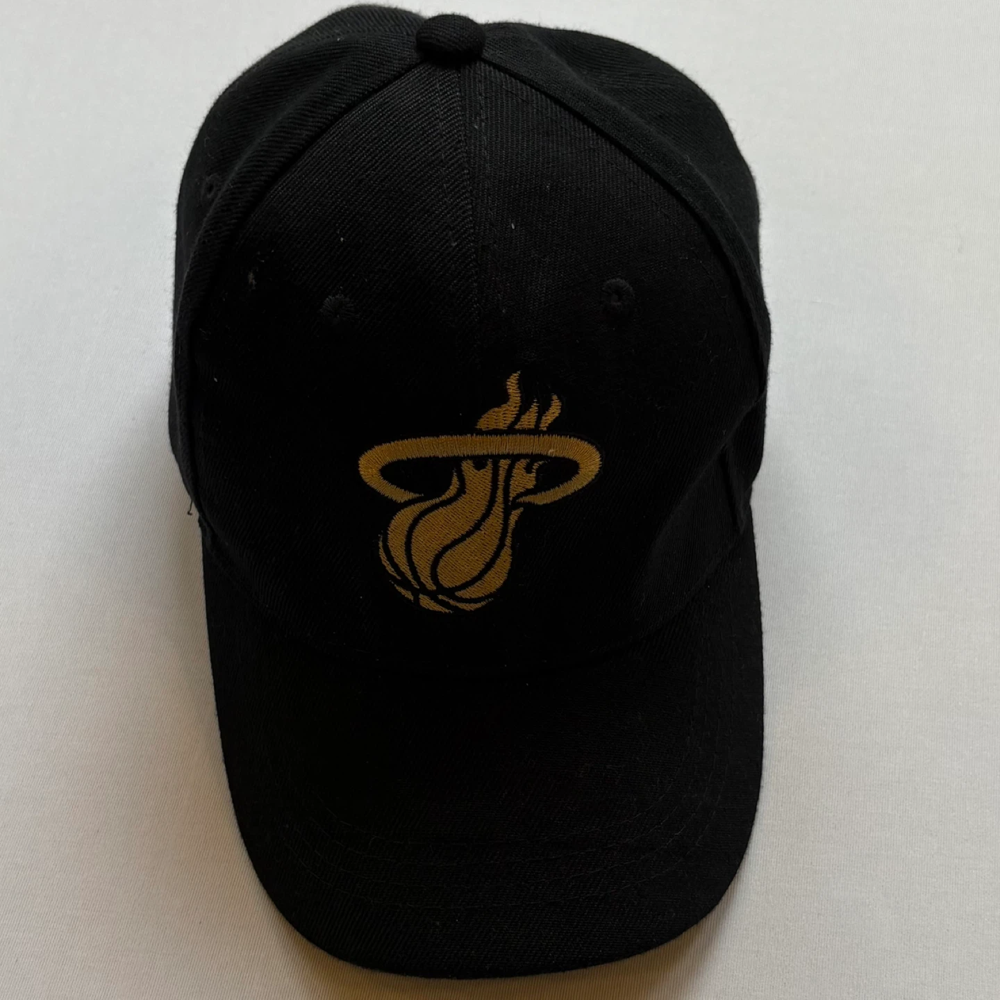Miami Heat NBA Black Gold Snapback Hat Cap Miller Genuine Draft - photo 2