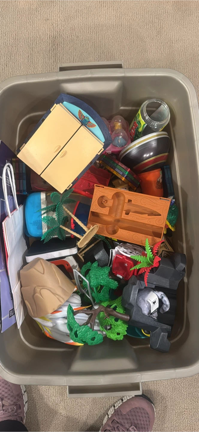 Miscellaneous box of toys