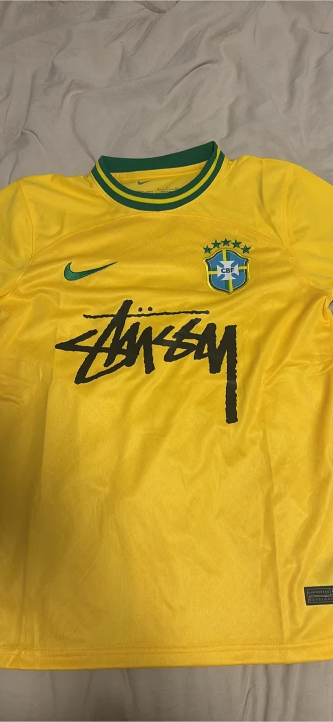 Nike x Stussy Brazil Jersey - Size Small thumbnail