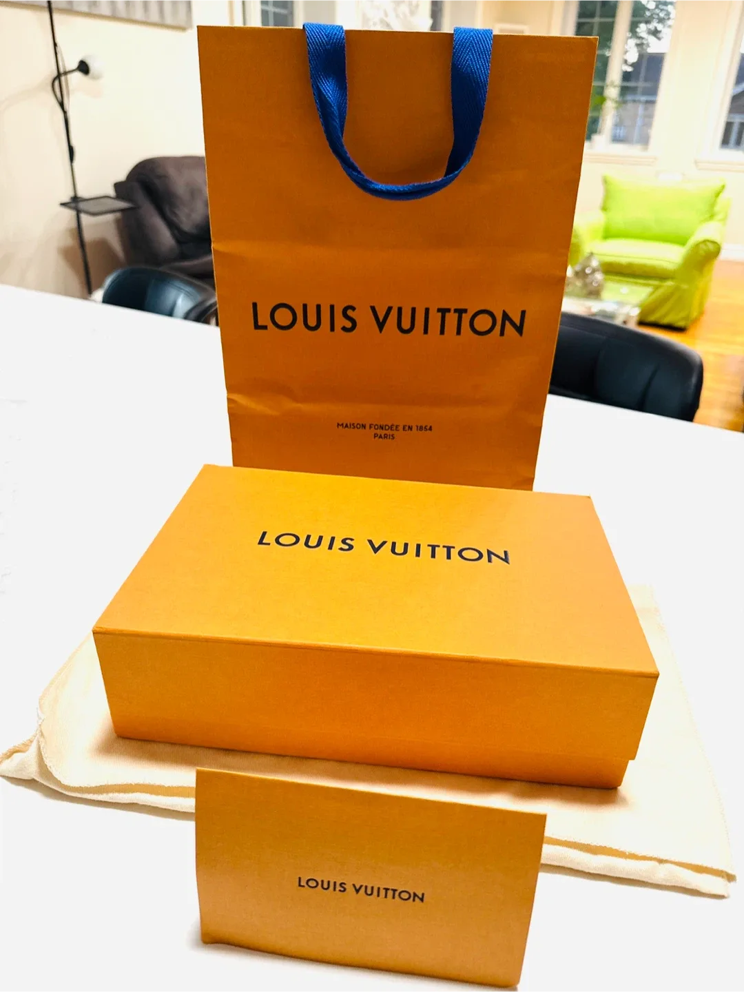 Louis Vuitton Box, Dust Bag, and Card image indicator(4)