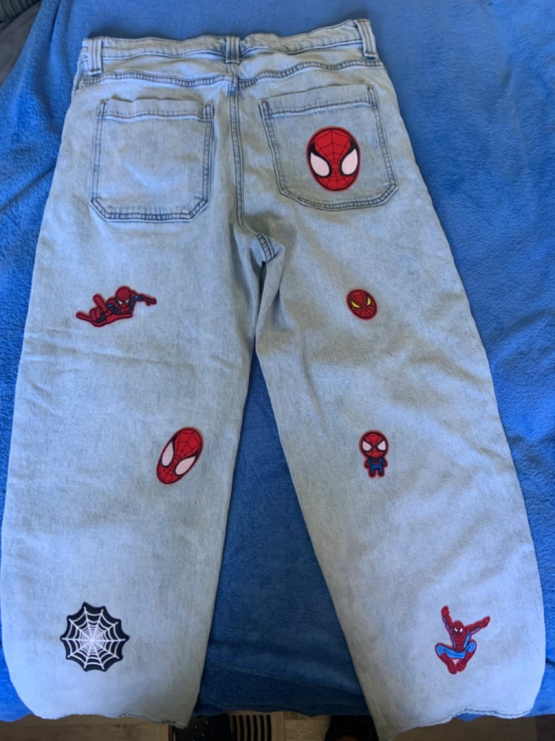 Custom Made Spider-Man Baggy Jeans - photo 5