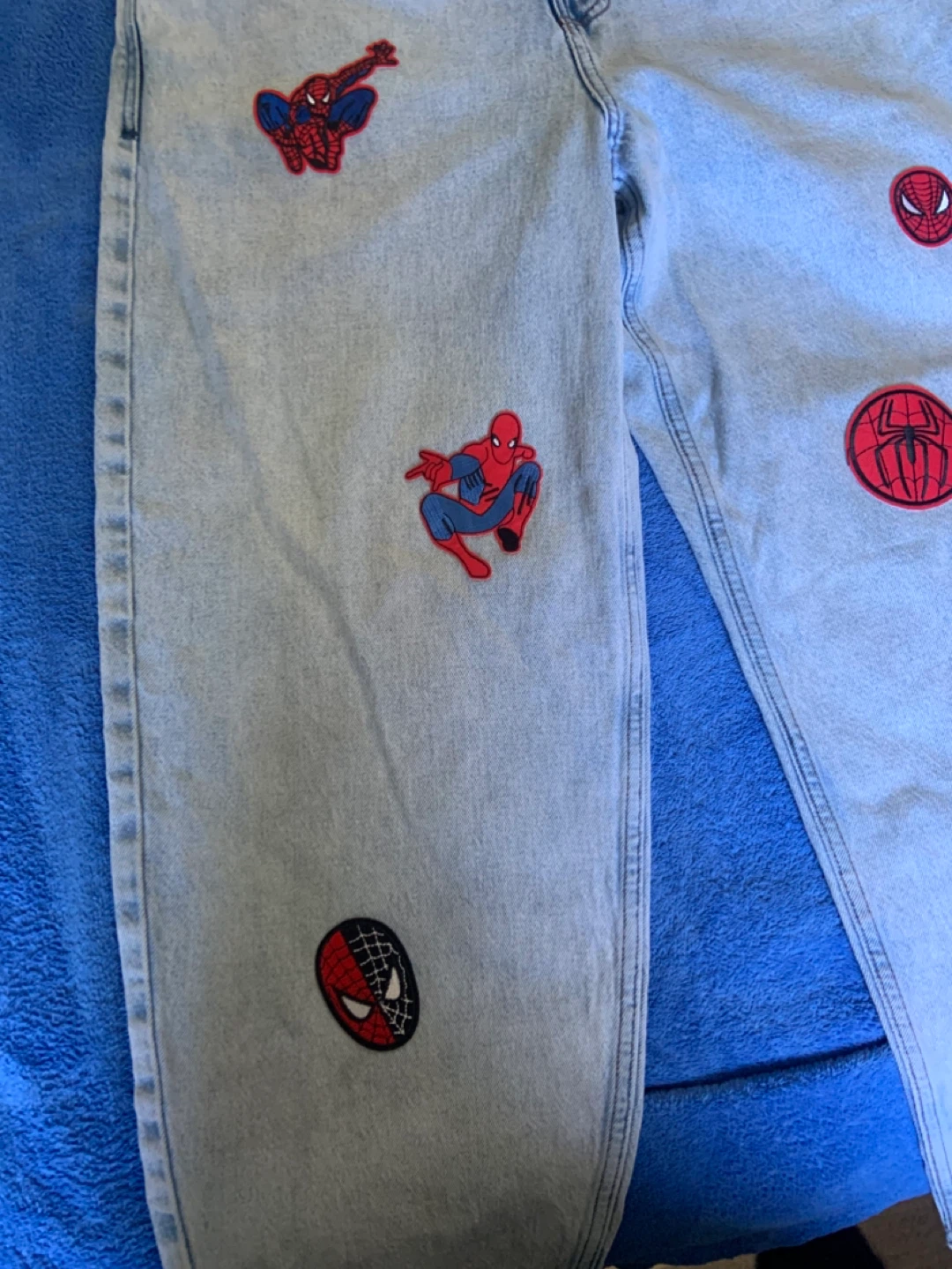 Custom Made Spider-Man Baggy Jeans - photo 3